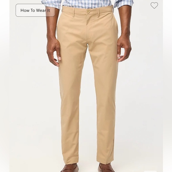 J crew dark khaki Slim-fit tech pant - Picture 1 of 4